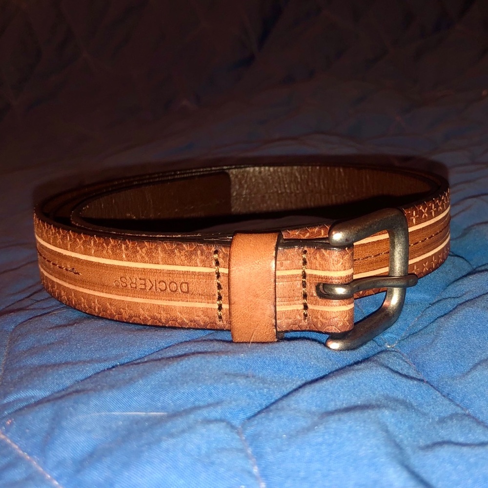 Brown Leather Dockers Belt